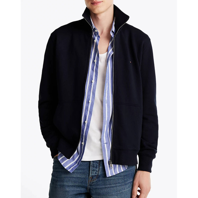 Product TOMMY HILFIGER ESSENTIAL TERRY ZT STAND COLLAR base image