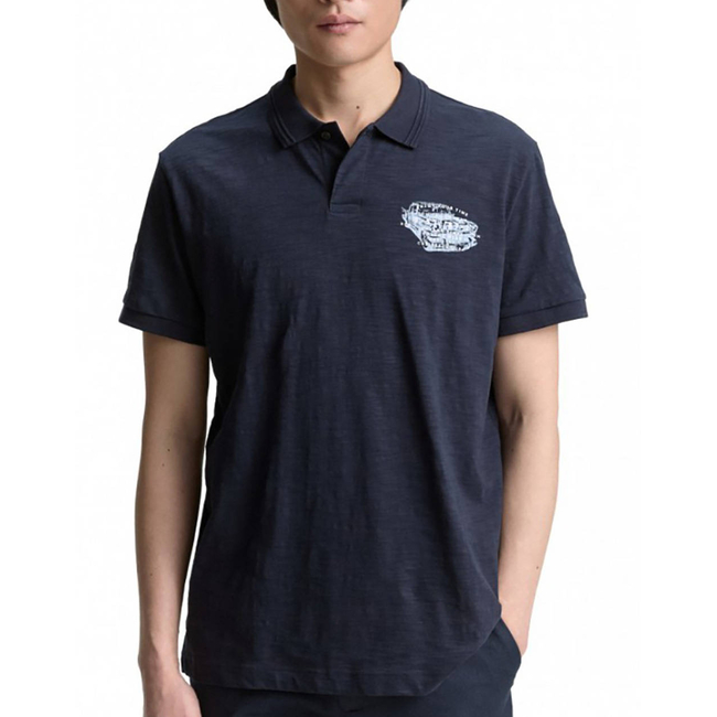 Product TOM TAILOR PRINTED SLUB LAPEL SHIRT FOR MEN base image