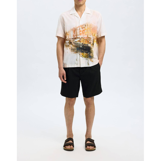 Product SELECTED SLHREGULAR-LEROY PLEAT SHORTS NOOS base image