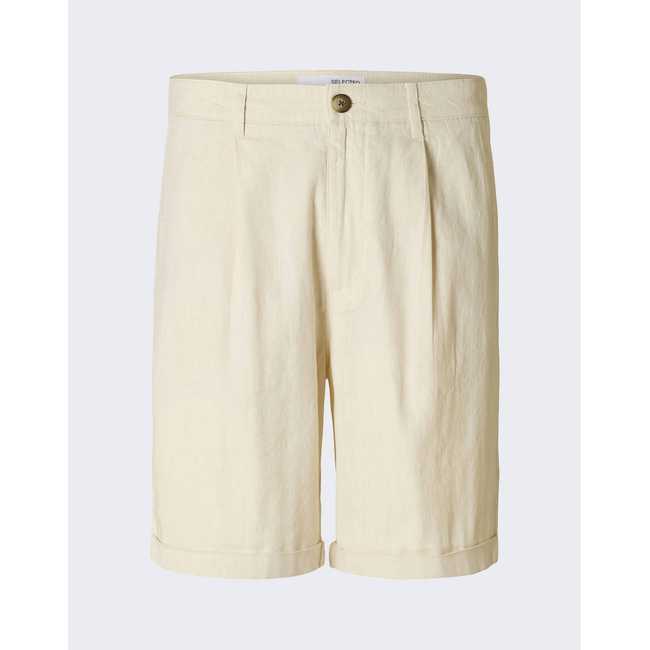 Product SELECTED SLHREGULAR-RON LINEN BLEND SHORTS base image