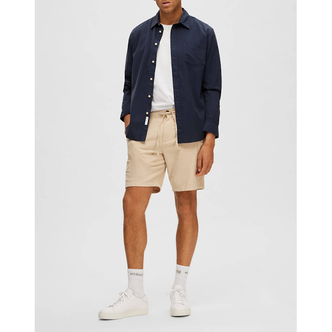 Product SELECTED SLHREGULAR-BRODY LINEN BLD SHORTS NOOS base image