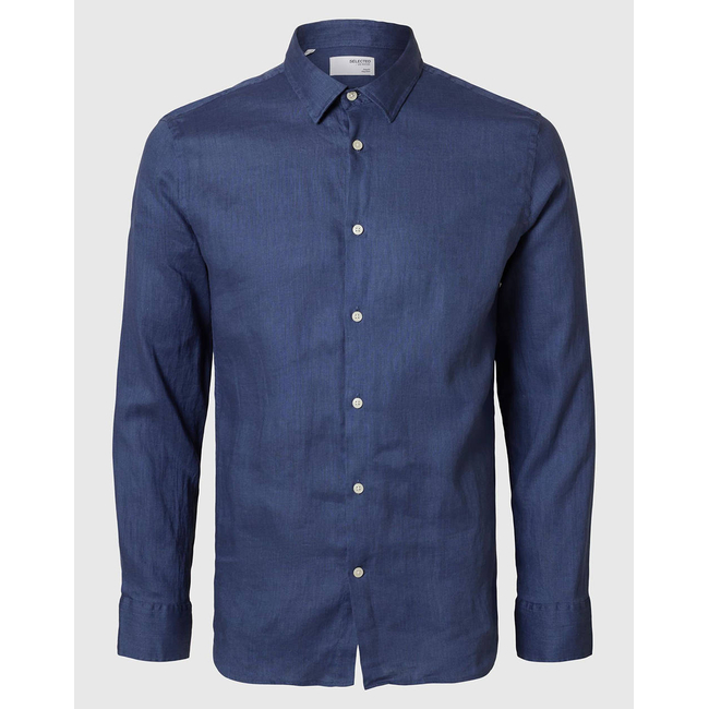 Product SELECTED SLHREGKYLIAN-LINEN SHIRT LS CLASSIC NOOS base image