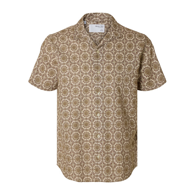 Product SELECTED SLHREGSUN SHIRT SS RESORT base image