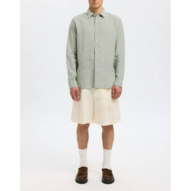 Product SELECTED SLHREGKYLIAN LINEN LS SHIRT base image