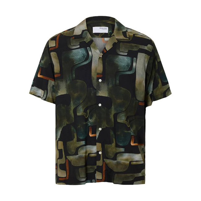Product SELECTED SLHRELAX-VERO SHIRT SS AOP base image