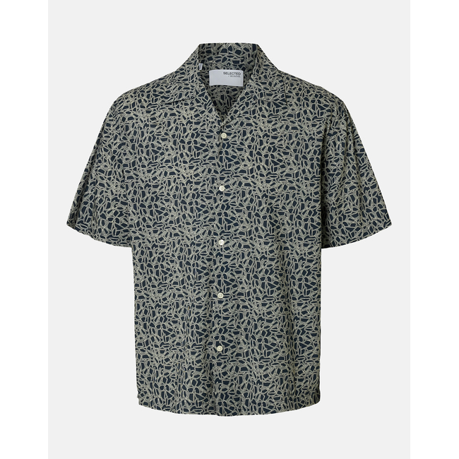 Product SELECTED SLHRLXAIR MIX SS SHIRT base image