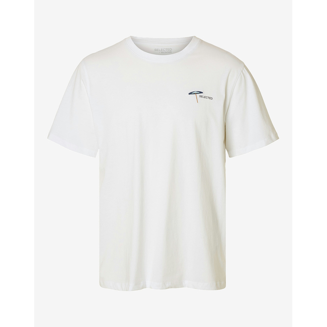 Product SELECTED SLHASPEN EMB SS O-NECK TEE base image