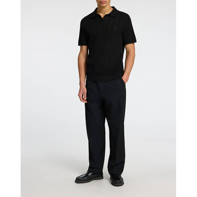 Product SELECTED SLHWELLS SS KNIT CROCHET OPEN POLO base image