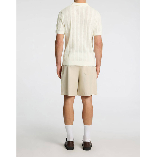 Product SELECTED SLHWELLS SS KNIT CROCHET OPEN POLO base image