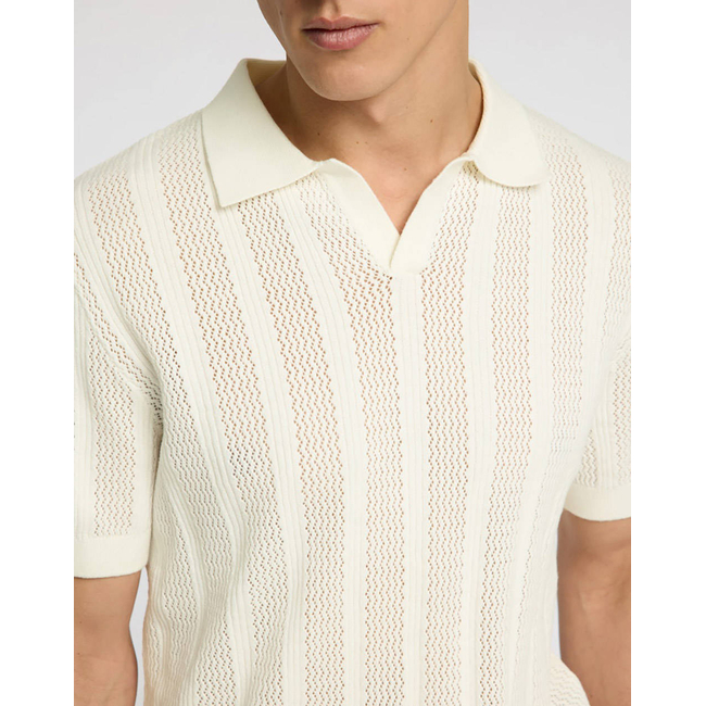 Product SELECTED SLHWELLS SS KNIT CROCHET OPEN POLO base image