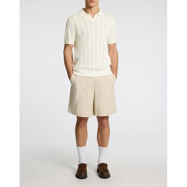 Product SELECTED SLHWELLS SS KNIT CROCHET OPEN POLO base image