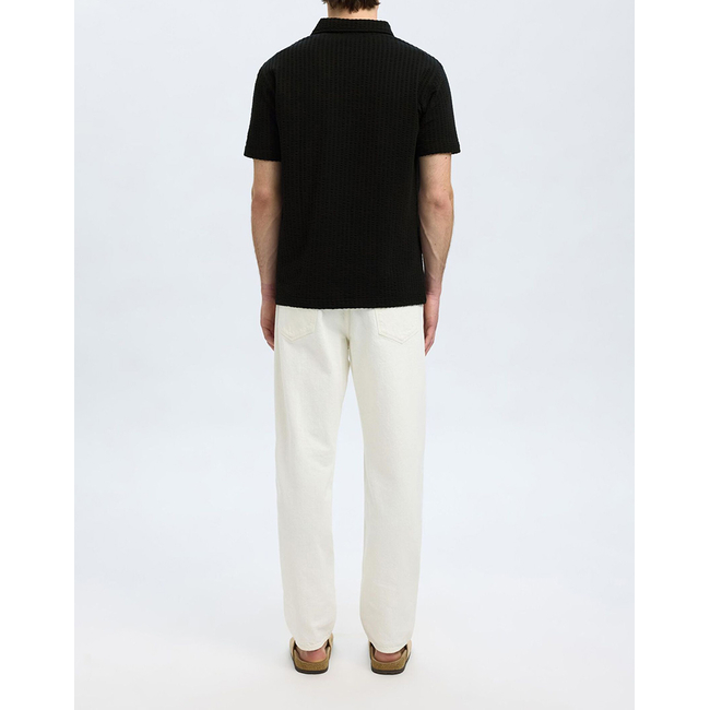 Product SELECTED SLHBLAKE SPLITNECK SS POLO base image