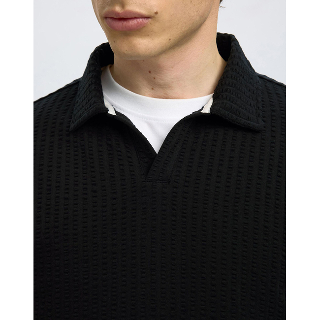 Product SELECTED SLHBLAKE SPLITNECK SS POLO base image