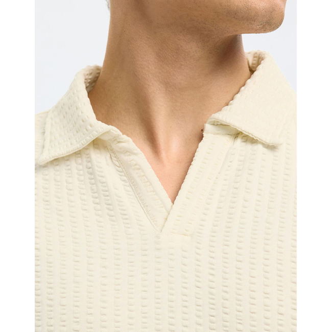 Product SELECTED SLHBLAKE SPLITNECK SS POLO base image
