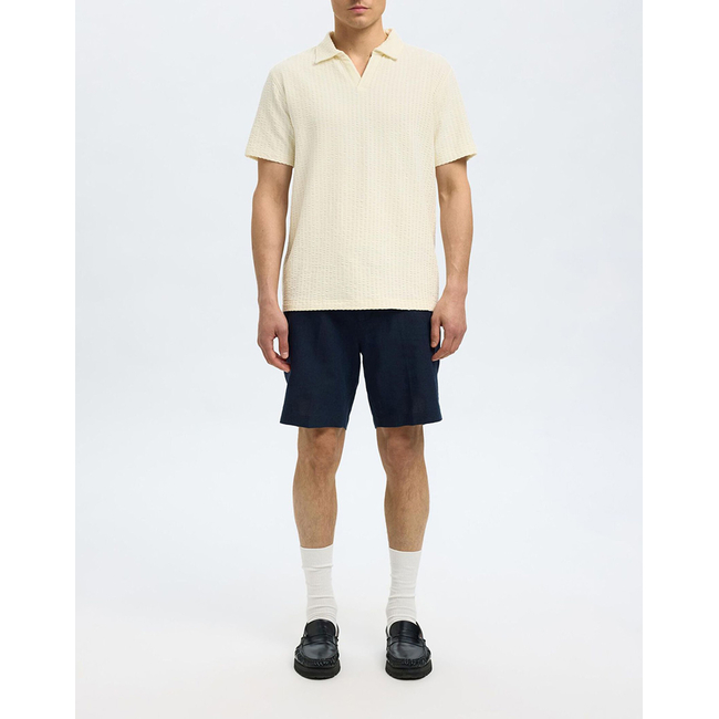 Product SELECTED SLHBLAKE SPLITNECK SS POLO base image