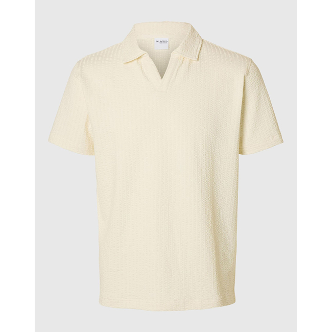 Product SELECTED SLHBLAKE SPLITNECK SS POLO base image