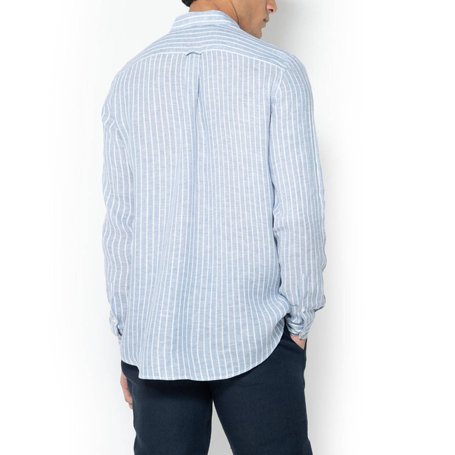 Product THE BOSTONIANS  ΠΟΥΚΑΜΙΣΟ ACORN ΛΙΝΟ REGULAR FIT Stripe LINEN Button-down Regular Fit base image