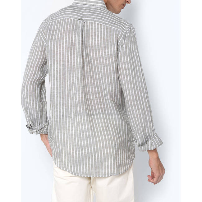 Product THE BOSTONIANS  ΠΟΥΚΑΜΙΣΟ ACORN ΛΙΝΟ REGULAR FIT Stripe LINEN Button-down Regular Fit base image