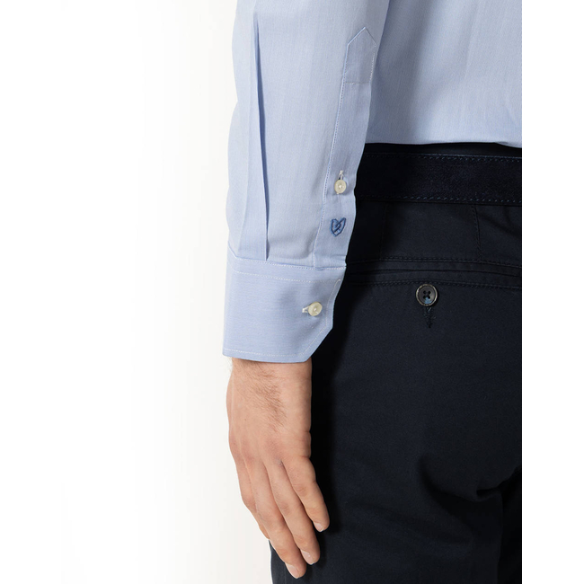 Product THE BOSTONIANS  ΠΟΥΚΑΜΙΣΟ ACORN ΠΟΠΛΙΝΑ CUSTOM FIT Stripe POPLIN Semi-rex Custom FIT base image