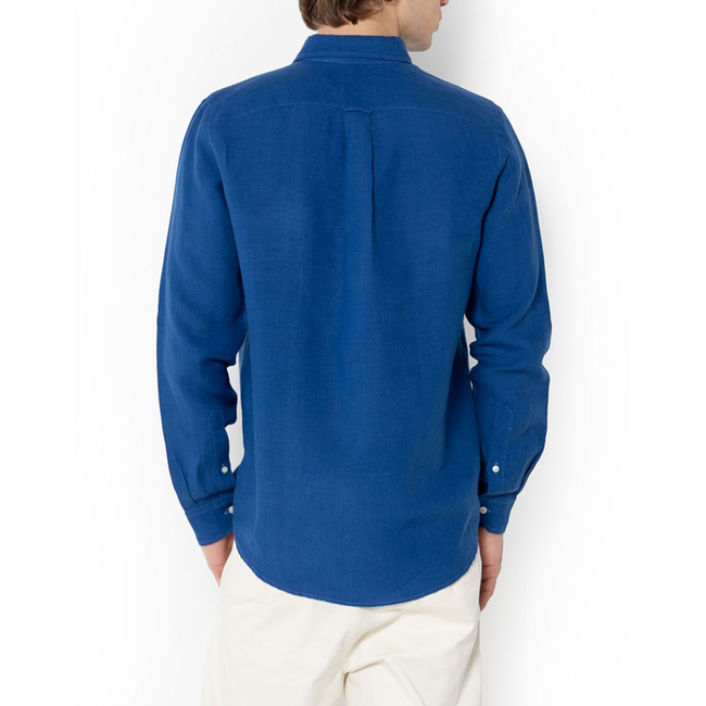 Product THE BOSTONIANS LINEN SHIRT REGULAR FIT Plain LINEN Button-down Regular Fit base image