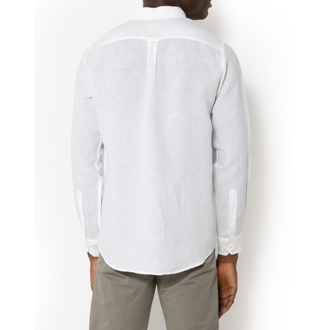 Product THE BOSTONIANS LINEN SHIRT REGULAR FIT Plain LINEN Button-down Regular Fit base image