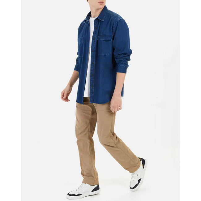 Product CAMEL ΠΟΥΚΑΜΙΣΟ Μ.Μ denim 2pocket+flaps base image