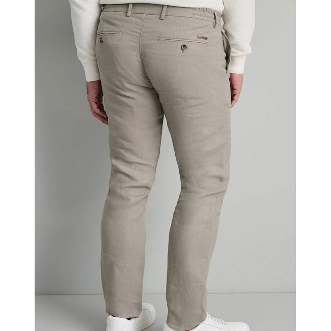 Product NAVY&GREEN DRAWN PLEATLESS PANTS base image