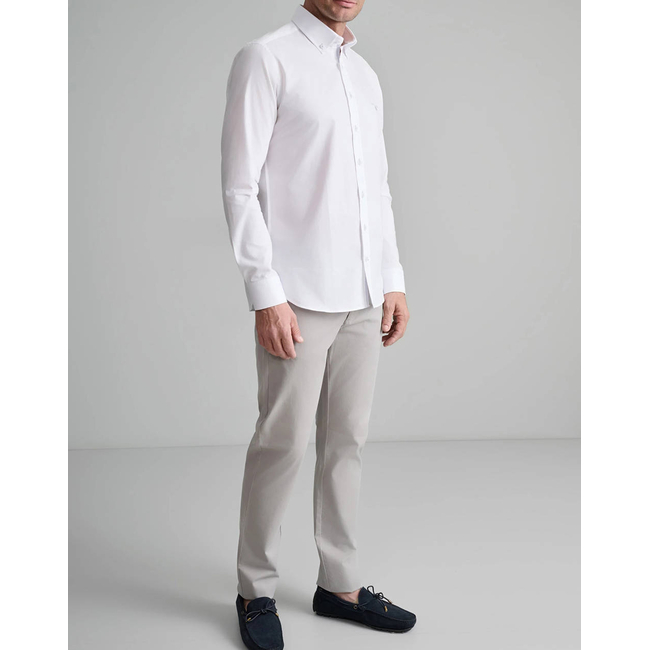 Product NAVY&GREEN MODERN FIT PLEATLESS PANTS base image