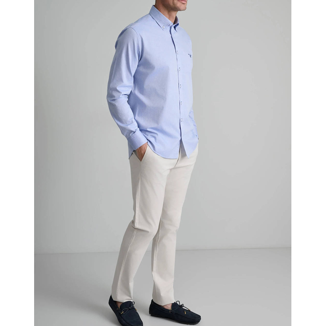 Product NAVY&GREEN MODERN FIT PLEATLESS PANTS base image