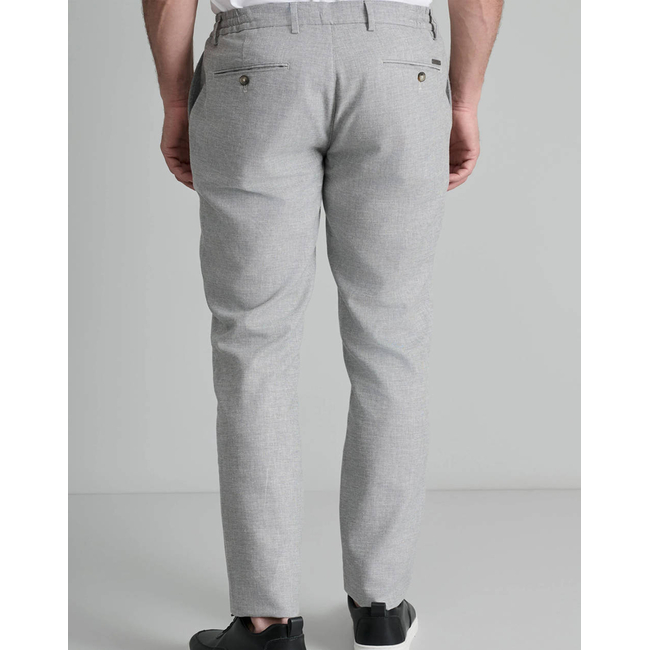 Product NAVY&GREEN DRAWN PLEATLESS PANTS base image