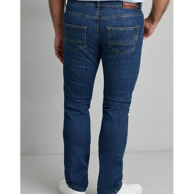 Product NAVY&GREEN DENIM PANTS NORMAL WAIST base image
