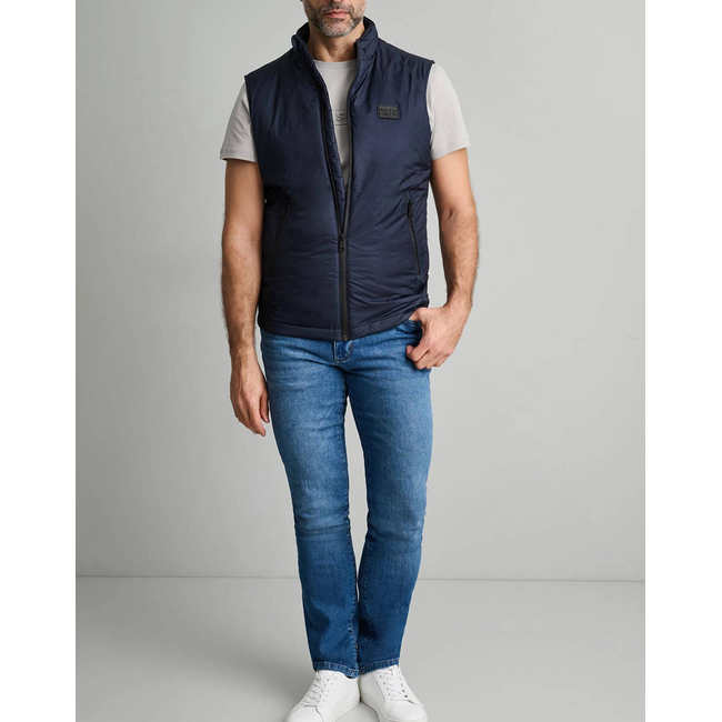 Product NAVY&GREEN VEST base image