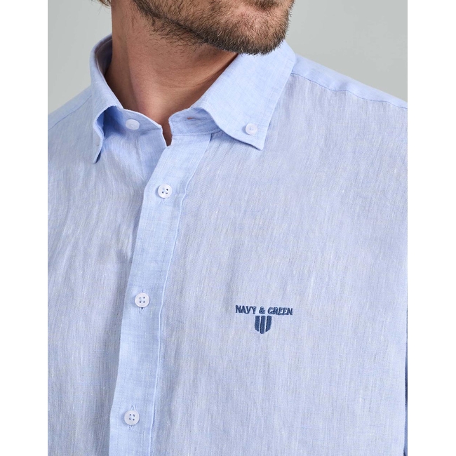Product NAVY&GREEN COMFORT FIT SHIRT base image