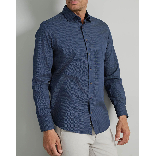 Product NAVY&GREEN FIT LINE SHIRT base image