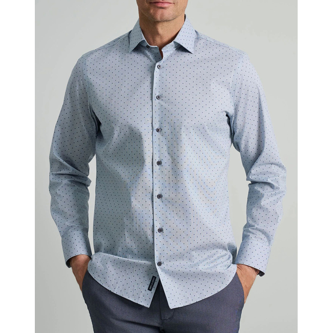 Product NAVY&GREEN FIT LINE SHIRT base image