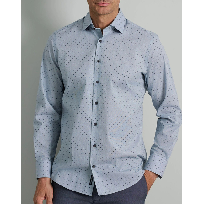 Product NAVY&GREEN FIT LINE SHIRT base image