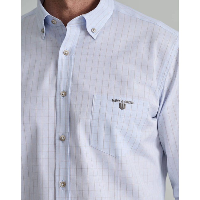 Product NAVY&GREEN COMFORT FIT SHIRT base image
