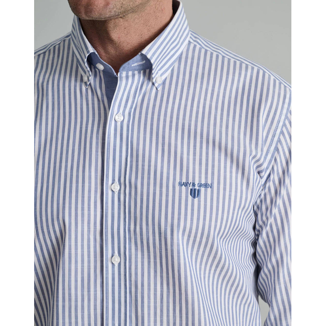 Product NAVY&GREEN COMFORT FIT SHIRT base image