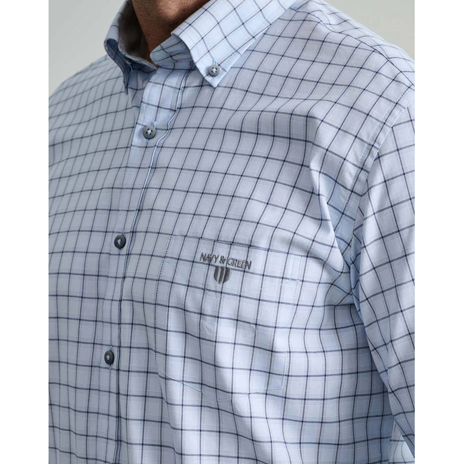 Product NAVY&GREEN COMFORT FIT SHIRT base image