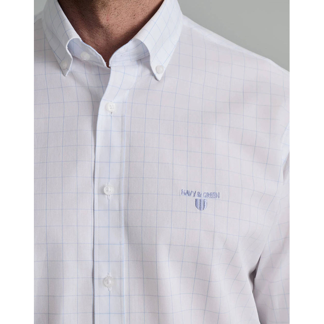 Product NAVY&GREEN COMFORT FIT SHIRT base image