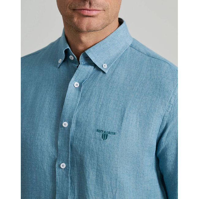Product NAVY&GREEN COMFORT FIT SHIRT base image