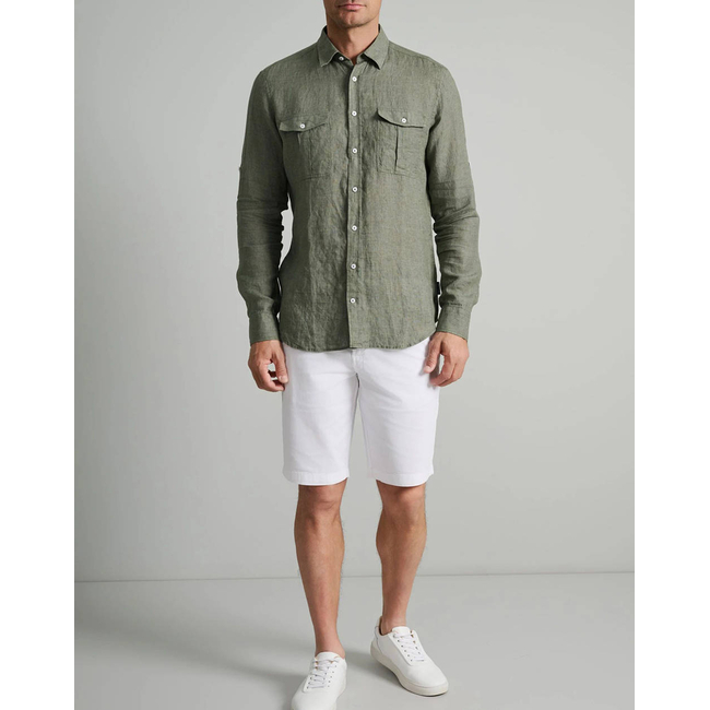 Product NAVY&GREEN FIT LINE SHIRT base image