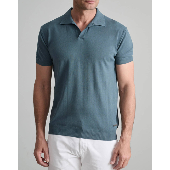 Product NAVY&GREEN KNITTED POLO, SHORT SLEEVE base image