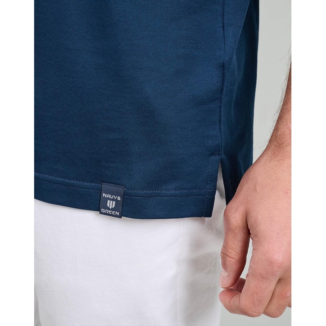 Product NAVY&GREEN V-NECK T-SHIRT base image