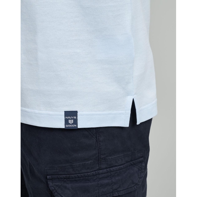 Product NAVY&GREEN V-NECK T-SHIRT base image