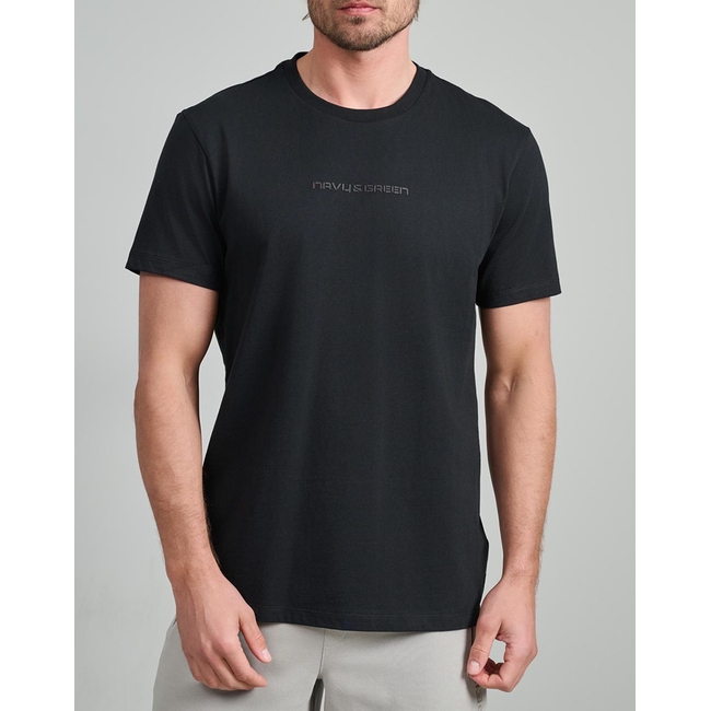 Product NAVY&GREEN V-NECK T-SHIRT base image