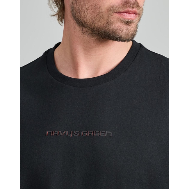 Product NAVY&GREEN V-NECK T-SHIRT base image