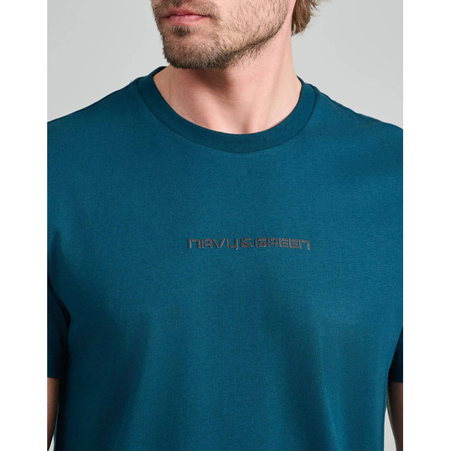 Product NAVY&GREEN V-NECK T-SHIRT base image