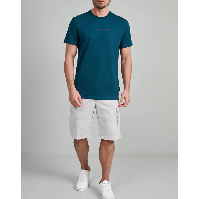 Product NAVY&GREEN V-NECK T-SHIRT base image