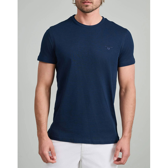 Product NAVY&GREEN V-NECK T-SHIRT base image